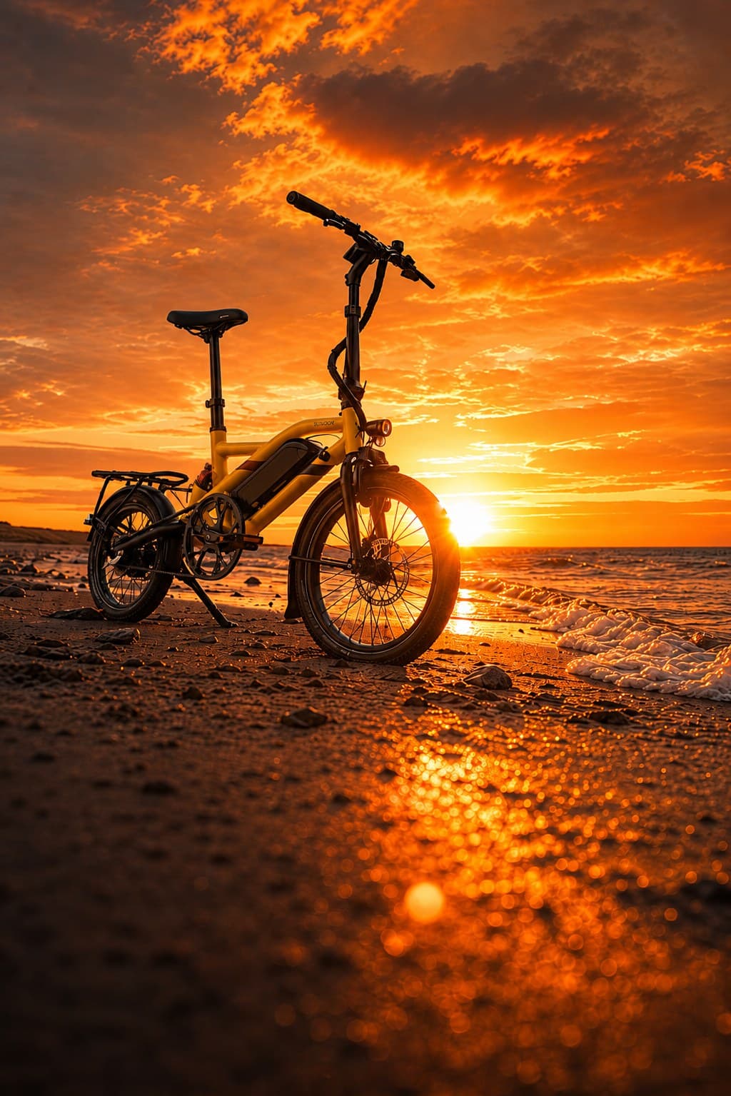 Steereon B25 Silhouette bei Sonnenuntergang