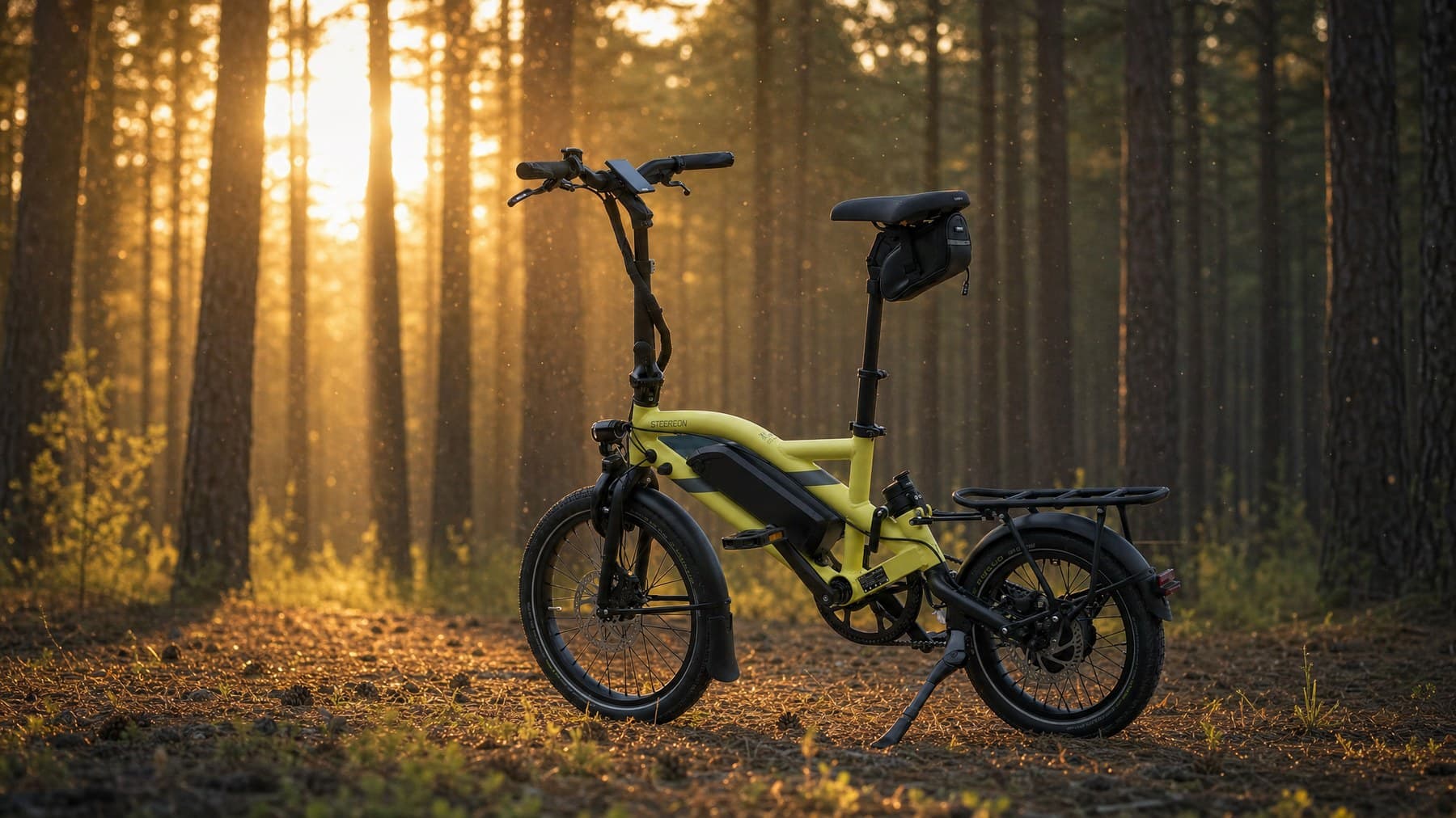 Steereon B25 im Wald, Golden Hour