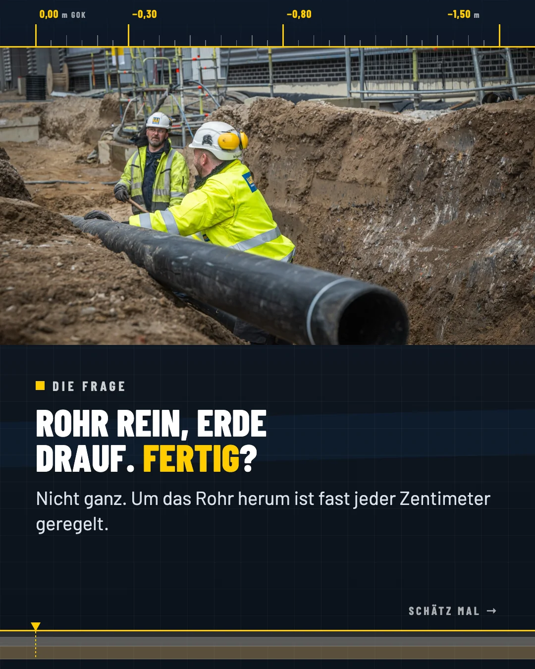 Karussell: Was liegt im Rohrgraben?