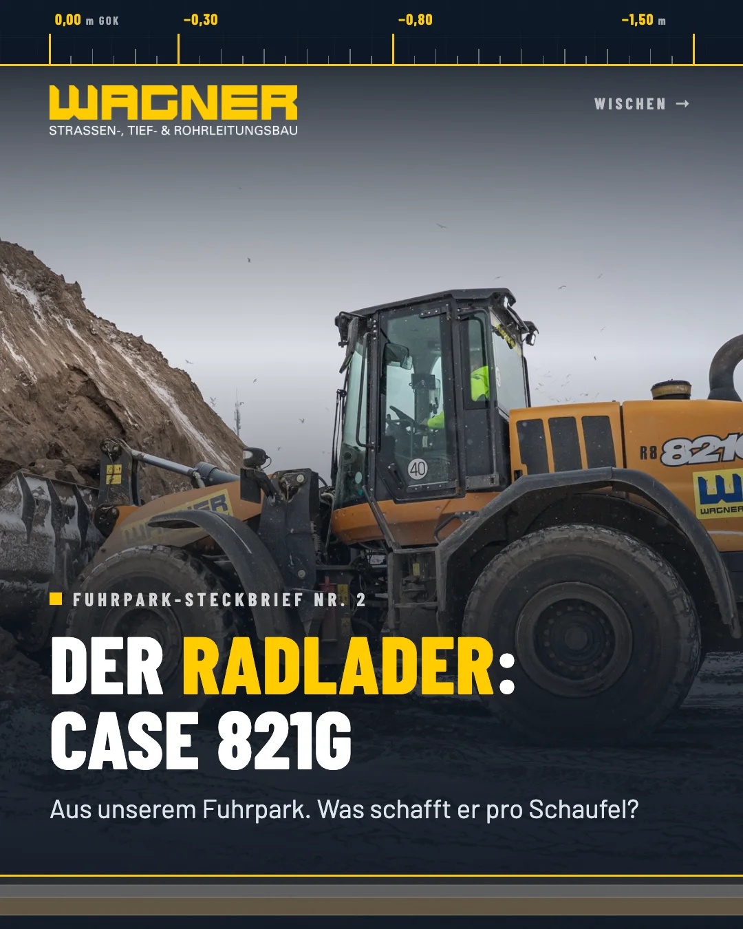Karussell: Fuhrpark-Steckbrief Case 821G